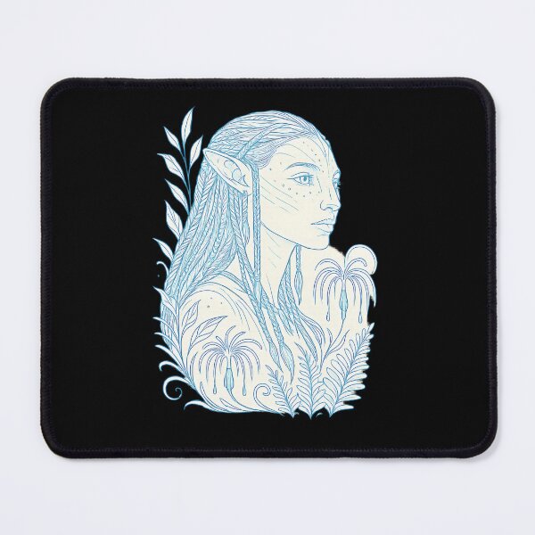 Item preview, Navi Forest Spirit Line Art Portrait designed and sold by wolf-jacks.