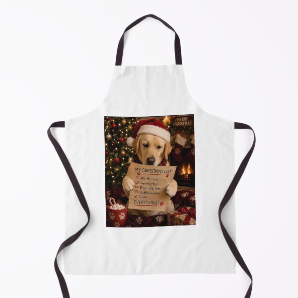 Item preview, Christmas wish list – Funny Christmas Dog Photo designed and sold by Luna & Cleo Creative.
