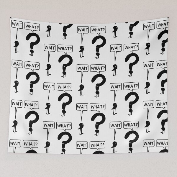 Item preview, Wait What Sticker designed and sold by vaidag-arnett.