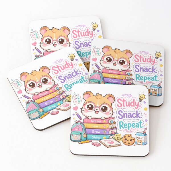 Item preview, Study Snack Repeat Hamster designed and sold by Alaakadry800.
