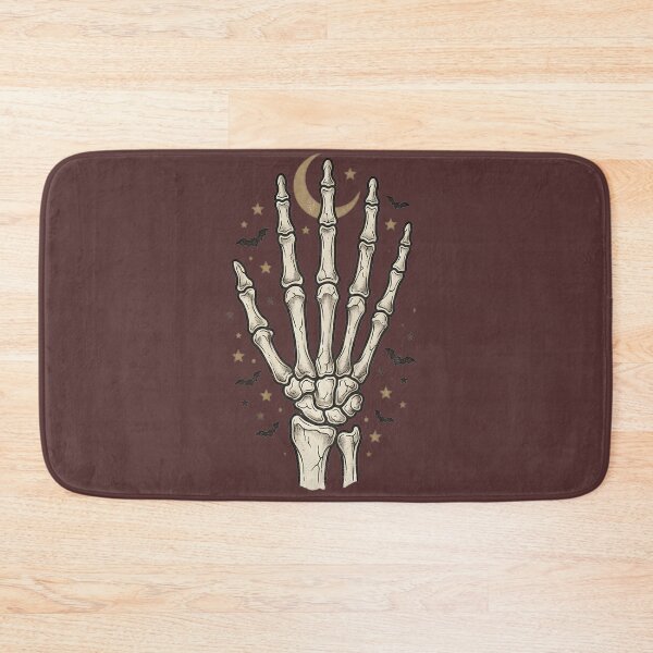 Item preview, Bold Vintage Skeleton Hand Illustration – Folk Art Halloween Icon Design designed and sold by MOCH- ART.