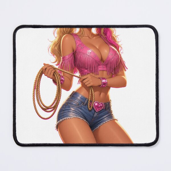 Item preview, Anime Cowgirl Kneeling Lasso designed and sold by SUPA BASED.