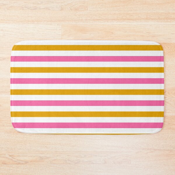 Item preview, Yellow And Pink Stripes Design White  designed and sold by PatternTitan.