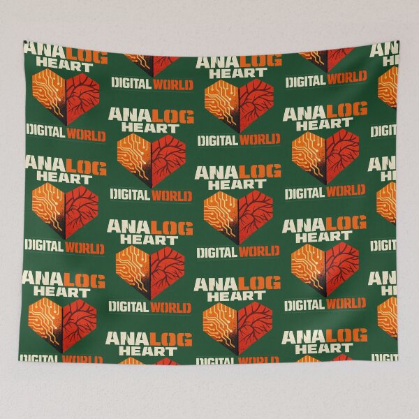 Item preview, Analog Heart Digital World - Tech Balance Street Art 99 designed and sold by eternalwildflo.