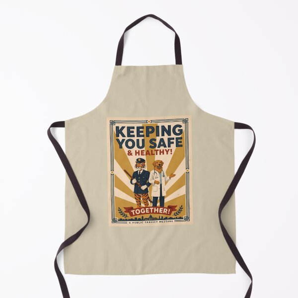 Item preview, Keeping You Safe Together – Retro Art Deco Safety  designed and sold by Art-Arcade6.