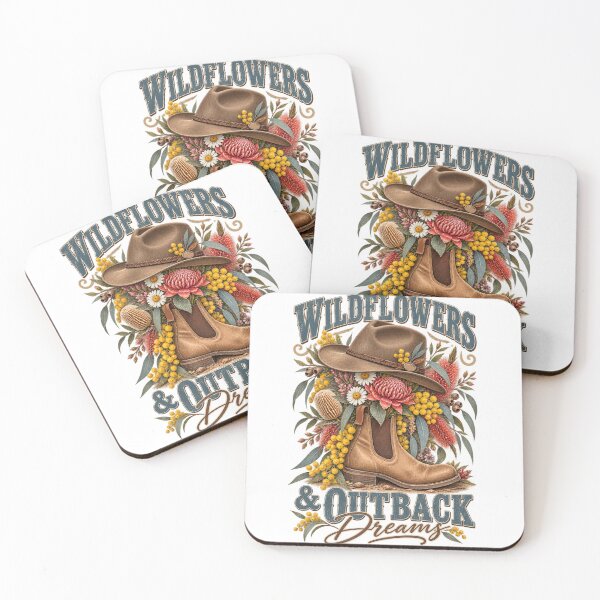 Item preview, Wildflowers And Outback Dreams Vintage Aussie Wildflower Outback Hat Boot designed and sold by Yellowriversss.