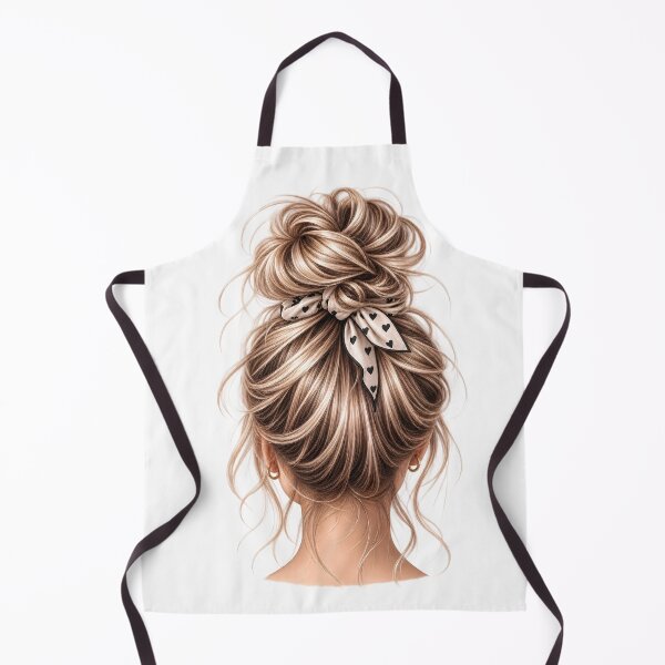 Item preview, Messy Bun Beauty | Elegant Back View Hairstyle designed and sold by CalmMandala.