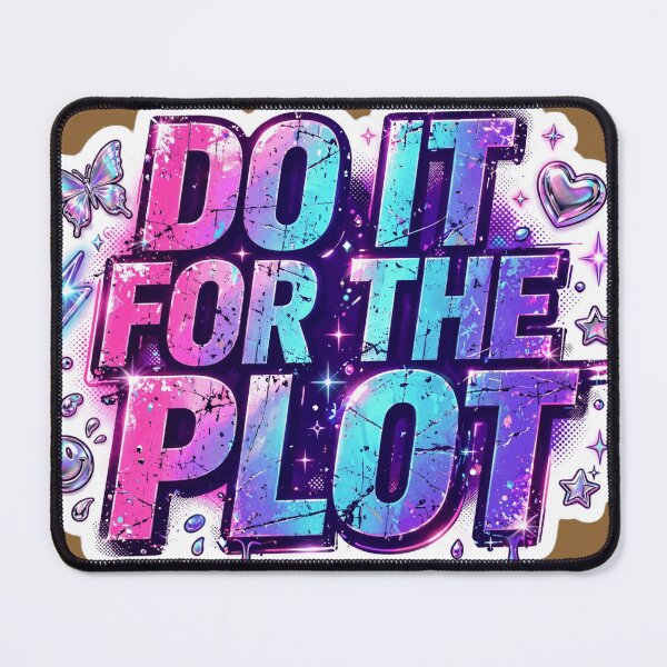 Item preview, Do It For The Plot Y2K Neon Sticker designed and sold by ChinzorigBAY.