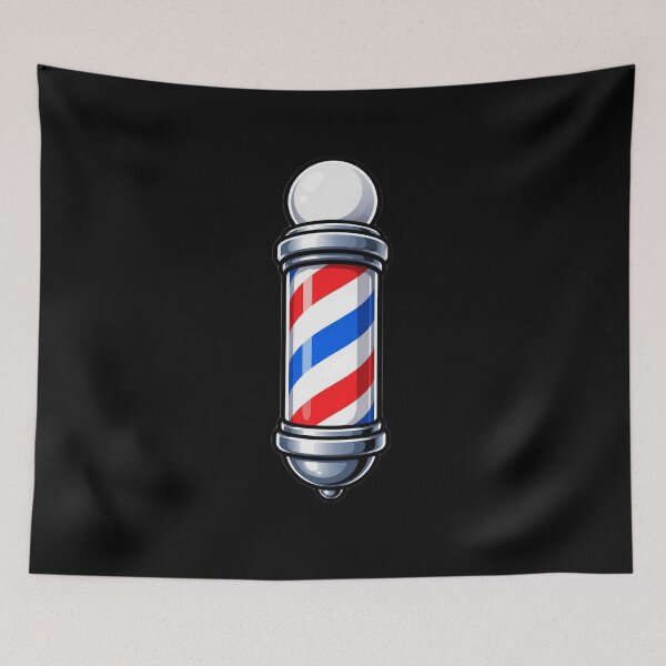 Item preview, Classic Cartoon Barber Pole Art designed and sold by Barber MD Culture.