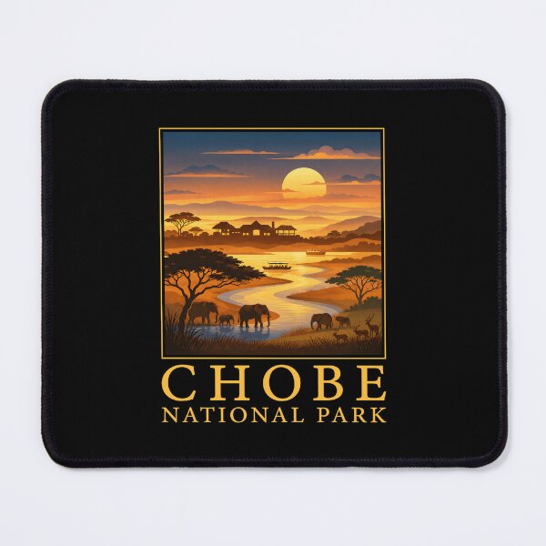Item preview, Chobe National Park Travel Botswana Safari Wildlife Retro designed and sold by lorna-saway.