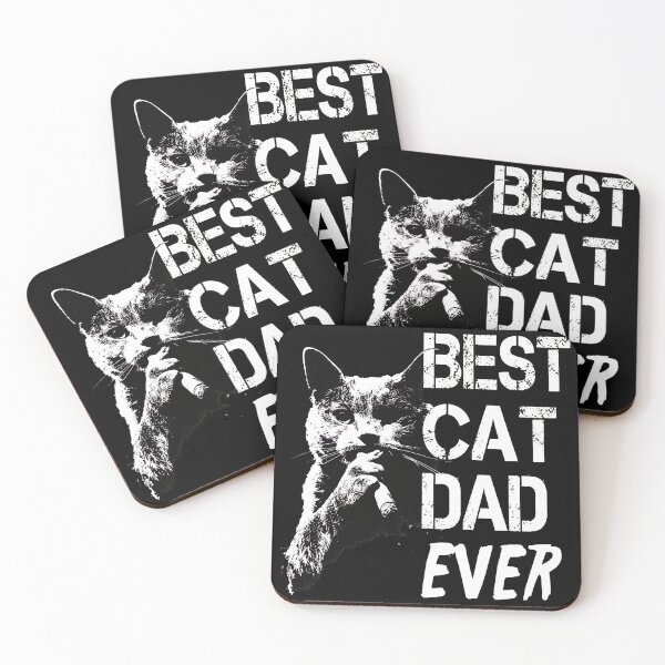 Item preview, Best Cat Dad Ever Cigar Cat Funny Graphic Design designed and sold by GiaoCalonas.