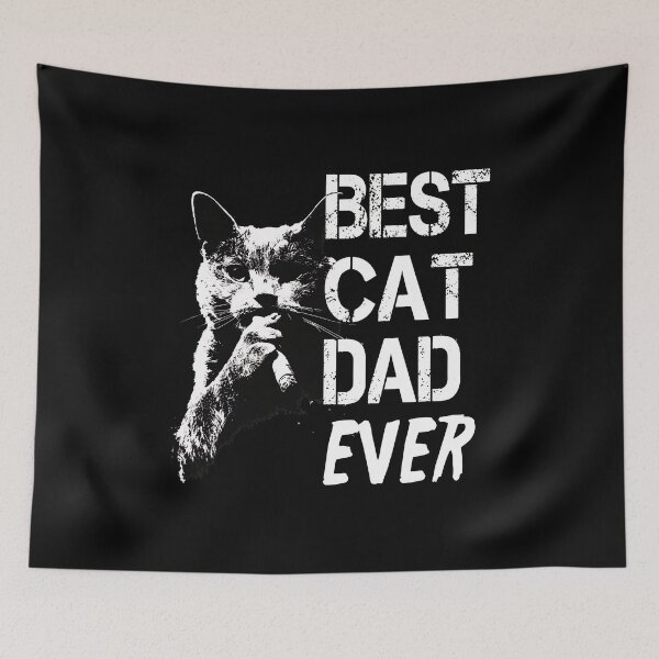 Item preview, Best Cat Dad Ever Cigar Cat Funny Graphic Design designed and sold by GiaoCalonas.