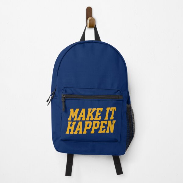 Item preview, Make It Happen (Varsity Gold Text) - Motivational Workout & Entrepreneur Quote designed and sold by RetroNeon.