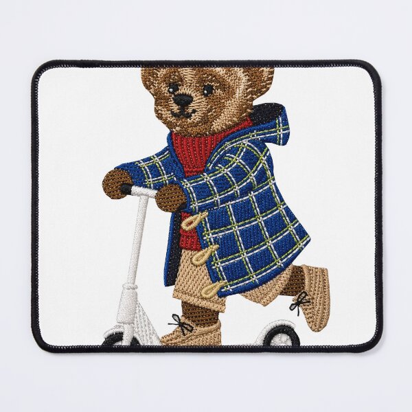 Item preview, Cute Preppy Teddy Bear Scooter designed and sold by BUABUABUA.
