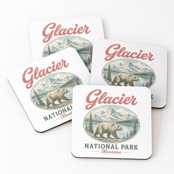Item preview, Glacier National Park Montana Bear Mountain Nature Vintage designed and sold by lorna-saway.