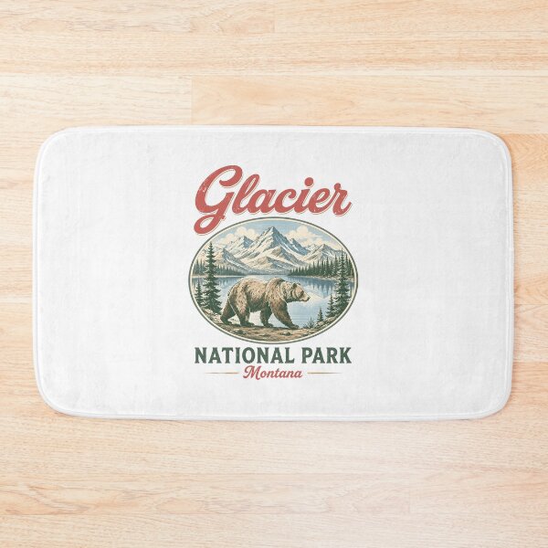 Item preview, Glacier National Park Montana Bear Mountain Nature Vintage designed and sold by lorna-saway.