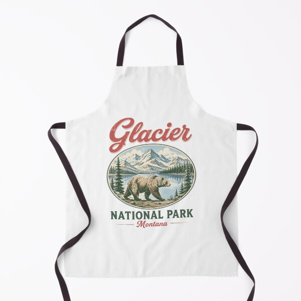 Aperçu de l'œuvre Parc national des Glaciers, Montana, Montagne de l'Ours, Nature Vintage créée et vendue par lorna-saway.