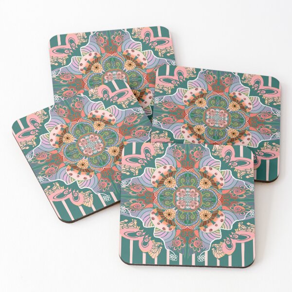 Item preview, Mushrooms and kitty Cats mandala  designed and sold by Shells Designs.