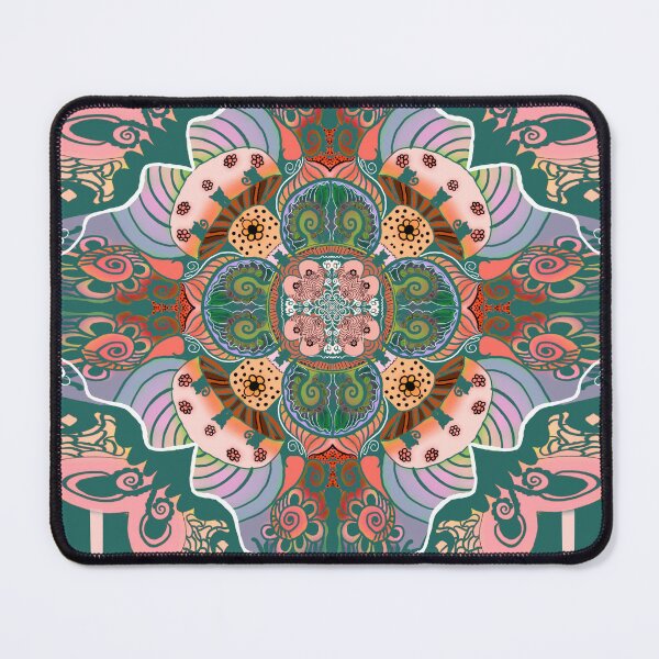 Item preview, Mushrooms and kitty Cats mandala designed and sold by Shells Designs.