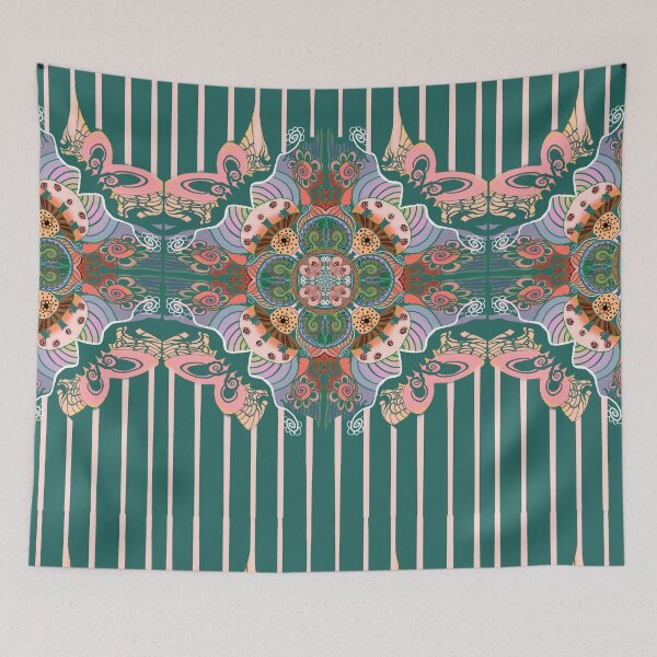 Item preview, Mushrooms and kitty Cats mandala  designed and sold by Shells Designs.