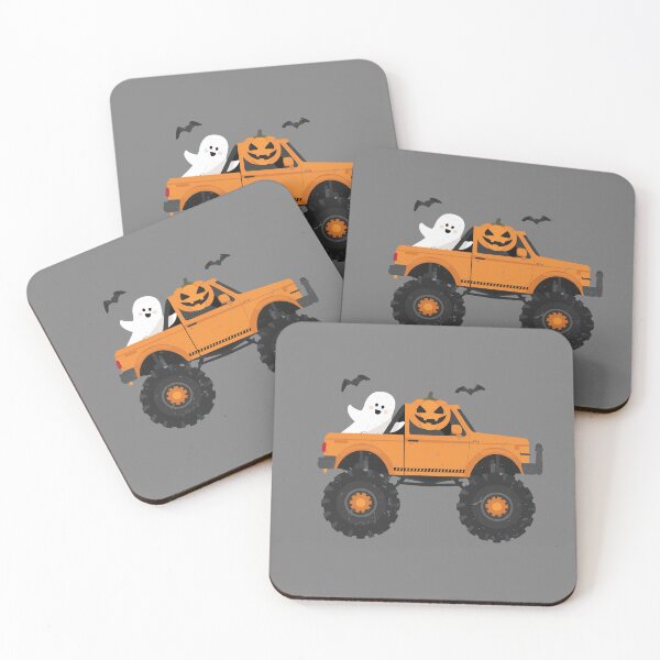 Item preview, Kids Monster Truck Ghost Pumpkin Halloween Costume Toddler Boys designed and sold by CF_VintageDesign.