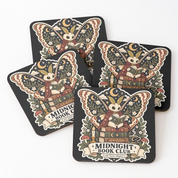 Item preview, Midnight Book Club Moth – Dark Academia Reading Aesthetic designed and sold by Yuliik.