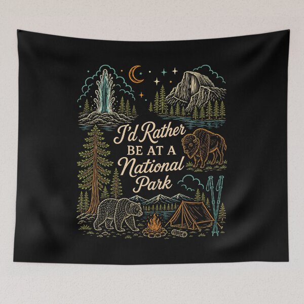 Item preview, I'd Rather Be At A National Park Nature Lover designed and sold by lorna-saway.
