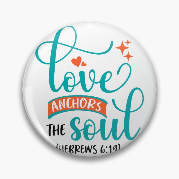 Item preview, Love Anchors the Soul Christian Faith | Tshirt, sticker, mug and tattoo | Hebrews 6:19 designed and sold by Billium Halder.