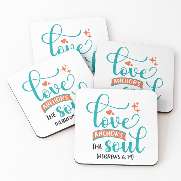 Item preview, Love Anchors the Soul Christian Faith | Tshirt, sticker, mug and tattoo | Hebrews 6:19 designed and sold by Billium Halder.