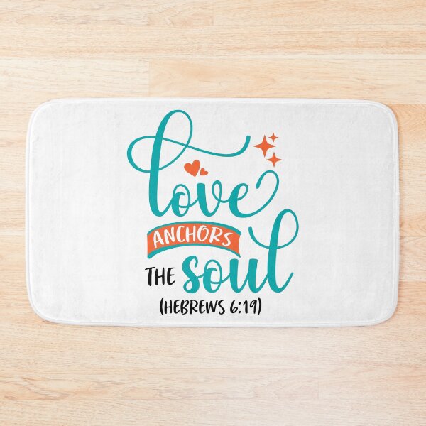 Item preview, Love Anchors the Soul Christian Faith | Tshirt, sticker, mug and tattoo | Hebrews 6:19 designed and sold by Billium Halder.
