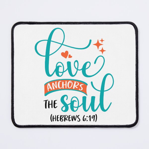 Item preview, Love Anchors the Soul Christian Faith | Tshirt, sticker, mug and tattoo | Hebrews 6:19 designed and sold by Billium Halder.