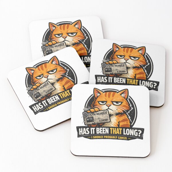 Item preview, Gym Membership Used Once Regretted Never Funny Sarcastic Cat – Cat Lover Design designed and sold by AYACHI90.