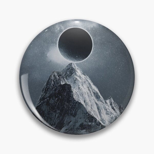 Item preview, Full moon in mountain peak designed and sold by Newrealis.