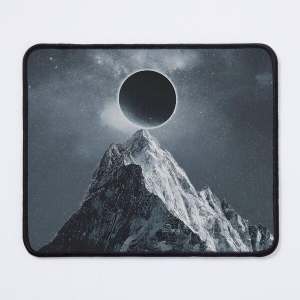 Item preview, Full moon in mountain peak designed and sold by Newrealis.
