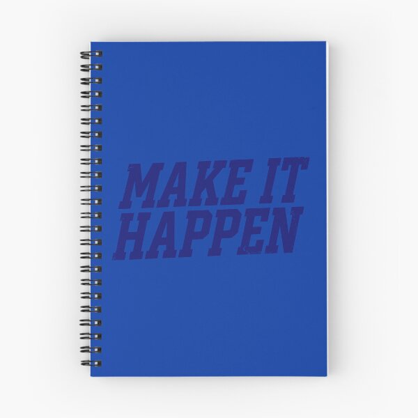Item preview, Make It Happen (Ice Blue Text) - Motivational Workout & Entrepreneur Quote designed and sold by RetroNeon.