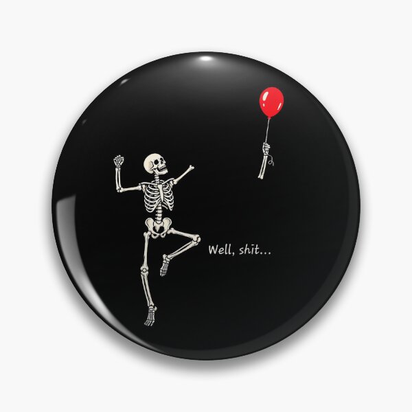 Item preview, Skeleton Lost Balloon Funny Halloween Retro Saying designed and sold by Khescoiu.