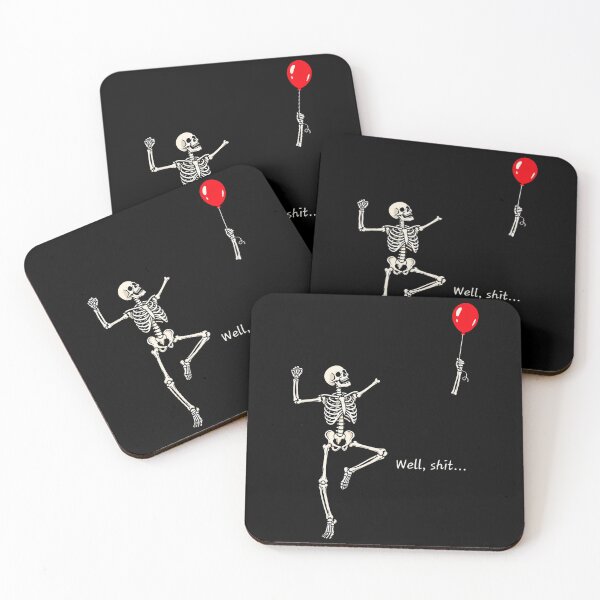 Item preview, Skeleton Lost Balloon Funny Halloween Retro Saying designed and sold by Khescoiu.