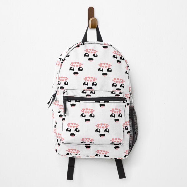 Item preview, Cute kawaii in love smiling face pattern designed and sold by BlushyPrint.