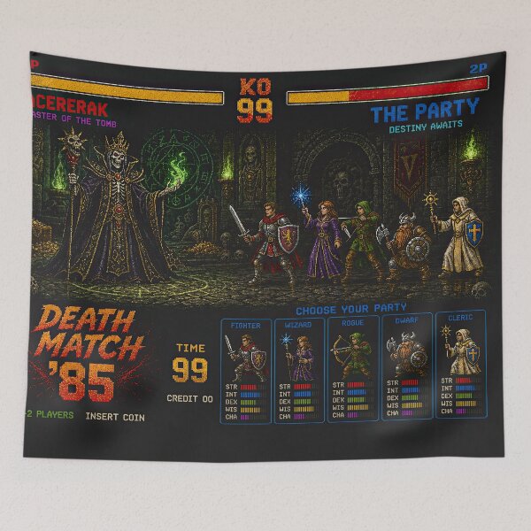 Item preview, Acererak Death Match ’85 – Retro Fantasy Arcade designed and sold by obstinator.