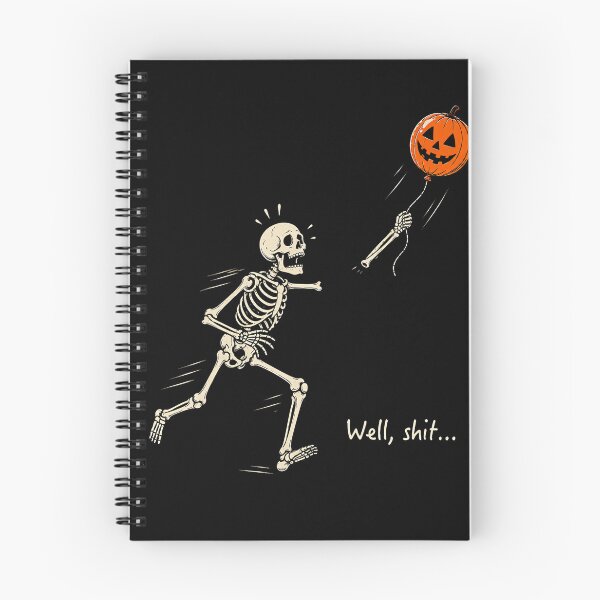 Item preview, Skeleton Lost Balloon Funny Halloween Retro Saying designed and sold by Khescoiu.