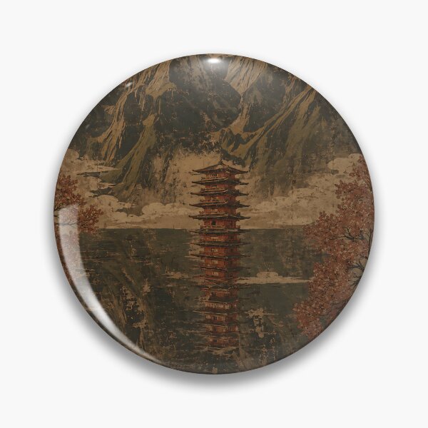 Item preview, Glow of the Pagoda Part 9 ''Convergence'' (Ancient Mural) designed and sold by MaxDreamsArt.