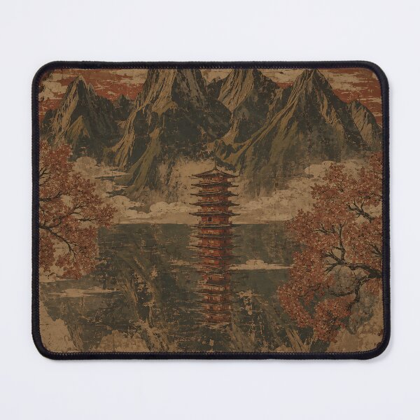 Item preview, Glow of the Pagoda Part 9 ''Convergence'' (Ancient Mural) designed and sold by MaxDreamsArt.