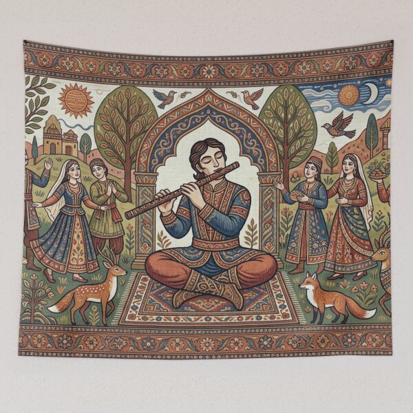 Item preview, Music, people and animals are intertwined in an ornament-rich world. designed and sold by Sigtrix.