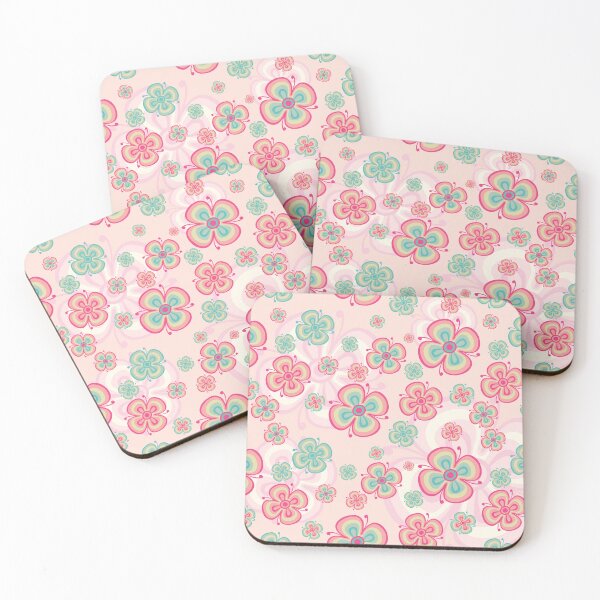 Item preview, Pastel retro floral seamless pattern background designed and sold by prapapon.