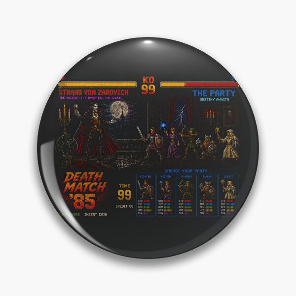 Item preview, Vampire Lord Death Match ’85 – Retro Fantasy Arcade designed and sold by obstinator.