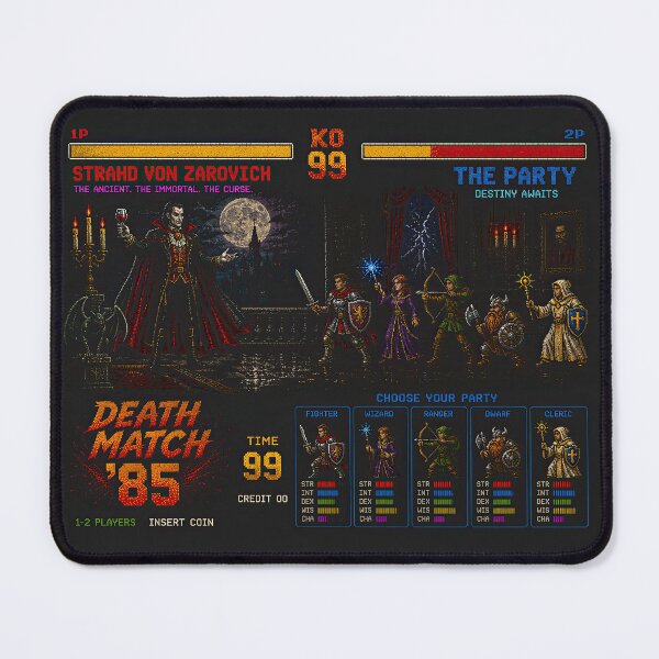 Item preview, Vampire Lord Death Match ’85 – Retro Fantasy Arcade designed and sold by obstinator.