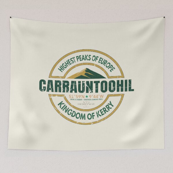Item preview, Carrauntoohil Ireland Mountain Badge | European Heritage Series-LBG designed and sold by N72 Heritage.
