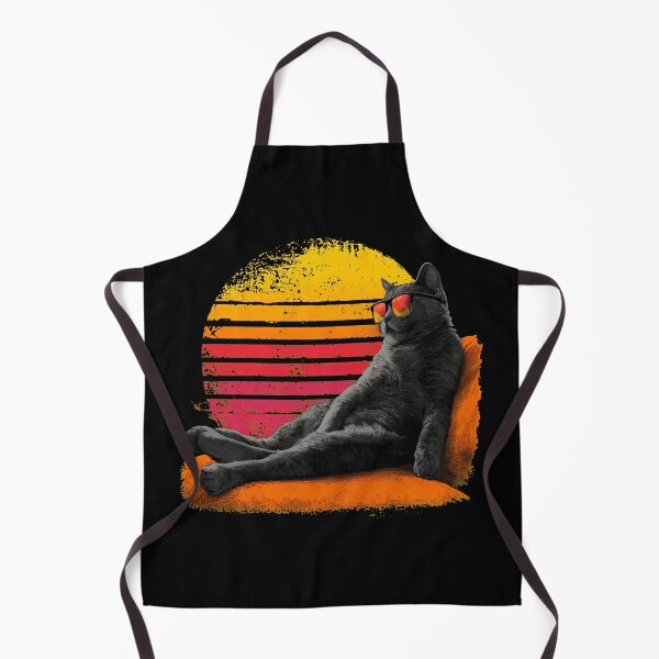 Item preview, Retro Cat Sunglasses Sunset Chill Vibe Art designed and sold by GiaoCalonas.