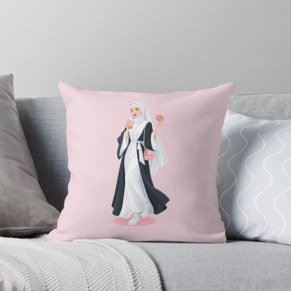 Item preview, Fashion Nun with Boba and Donut – Cute Catholic Street Style designed and sold by KungPowUnicorn.