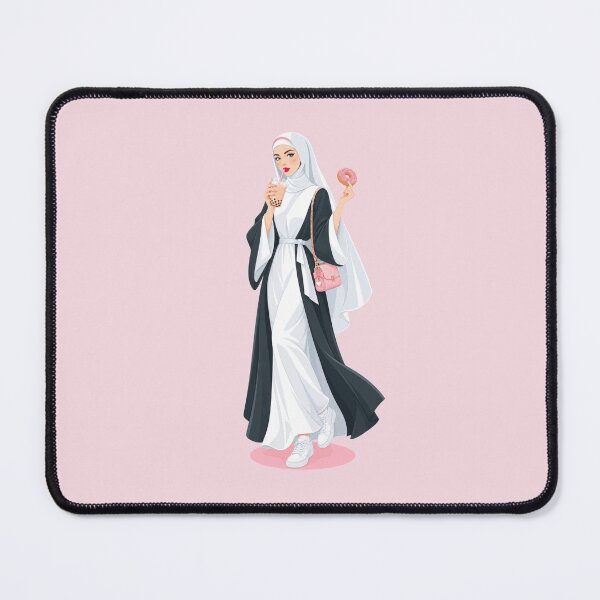 Item preview, Fashion Nun with Boba and Donut – Cute Catholic Street Style designed and sold by KungPowUnicorn.